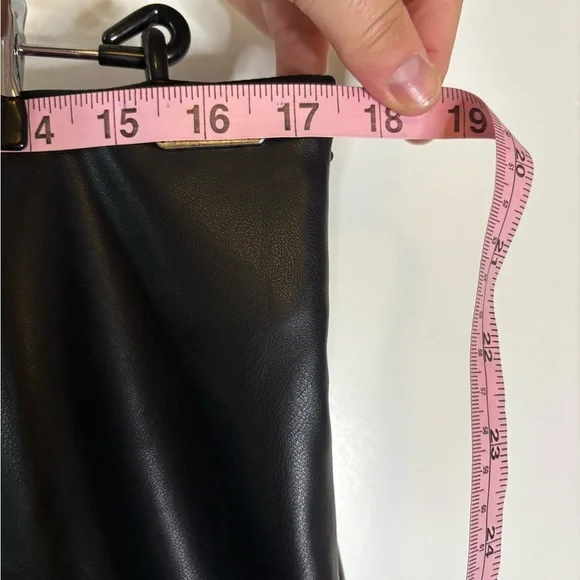 Fabletics Black Faux Leather Mini Skirt XL - Picture 7 of 10